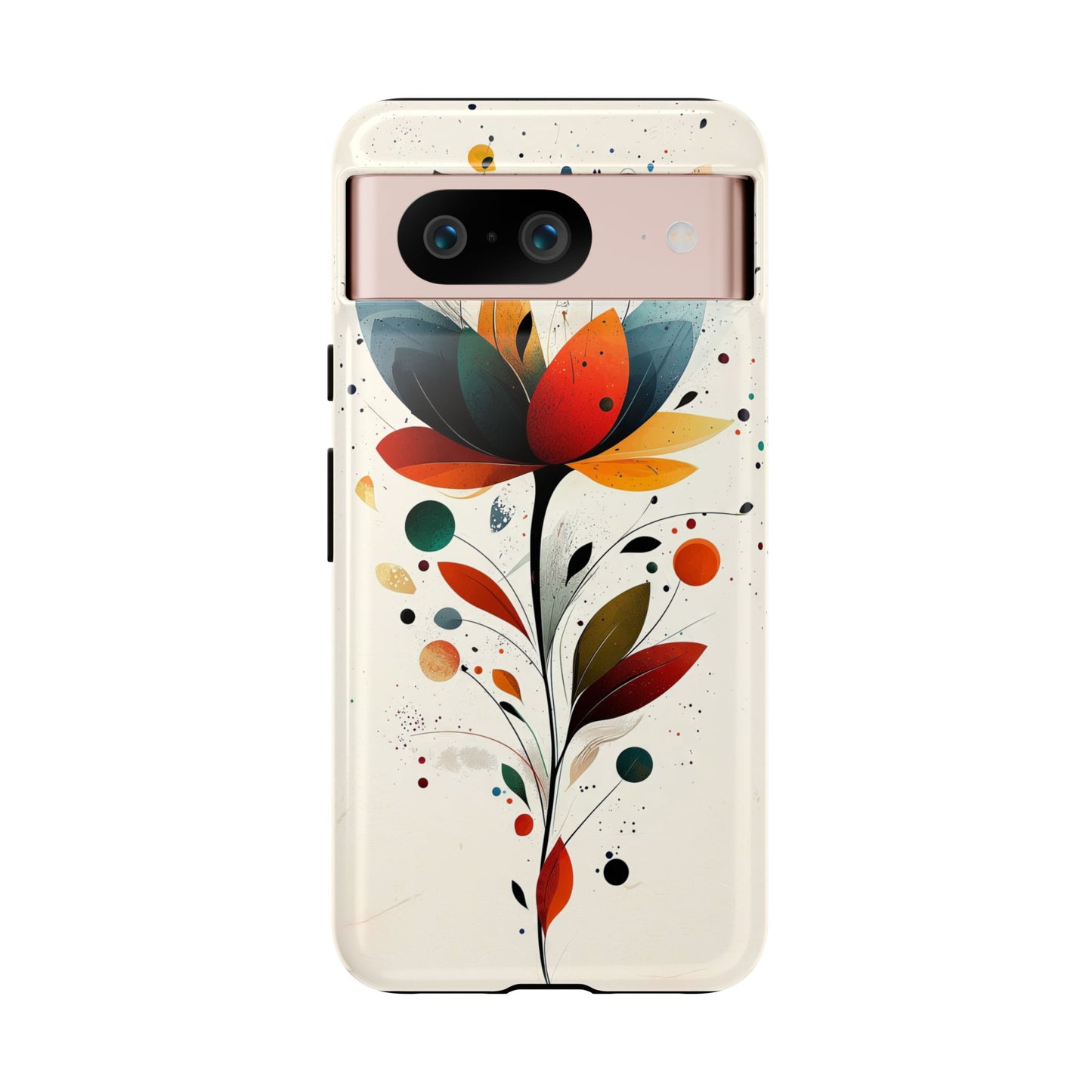 Celestial Petals – Abstract Floral Burst Phone Case for iPhone, Pixel & Samsung