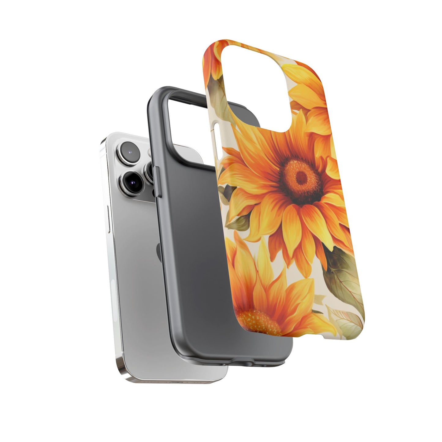 Golden Sunflower Glow Mobile Case – Radiant & Elegant