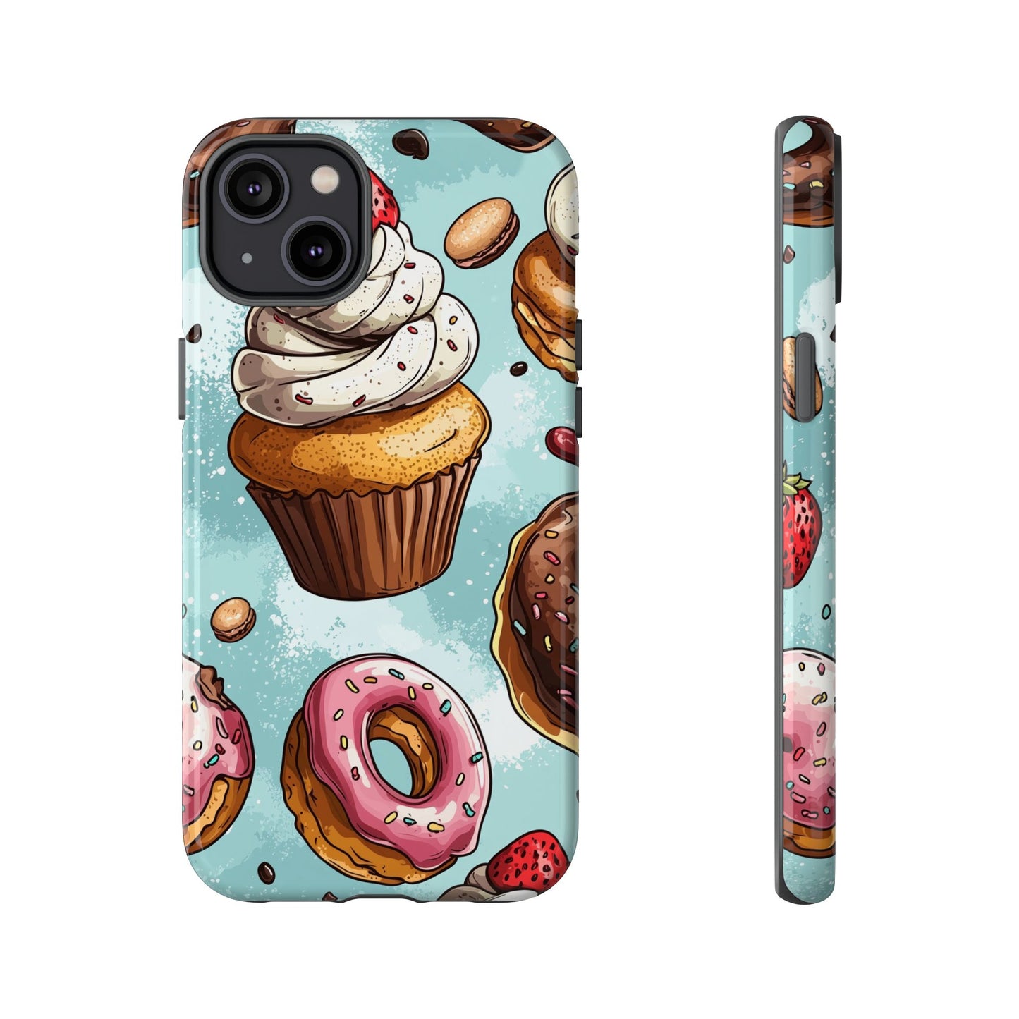 Sweet Bliss: Anime Dessert Delight Phone Case for iPhone, Samsung, Google Pixel
