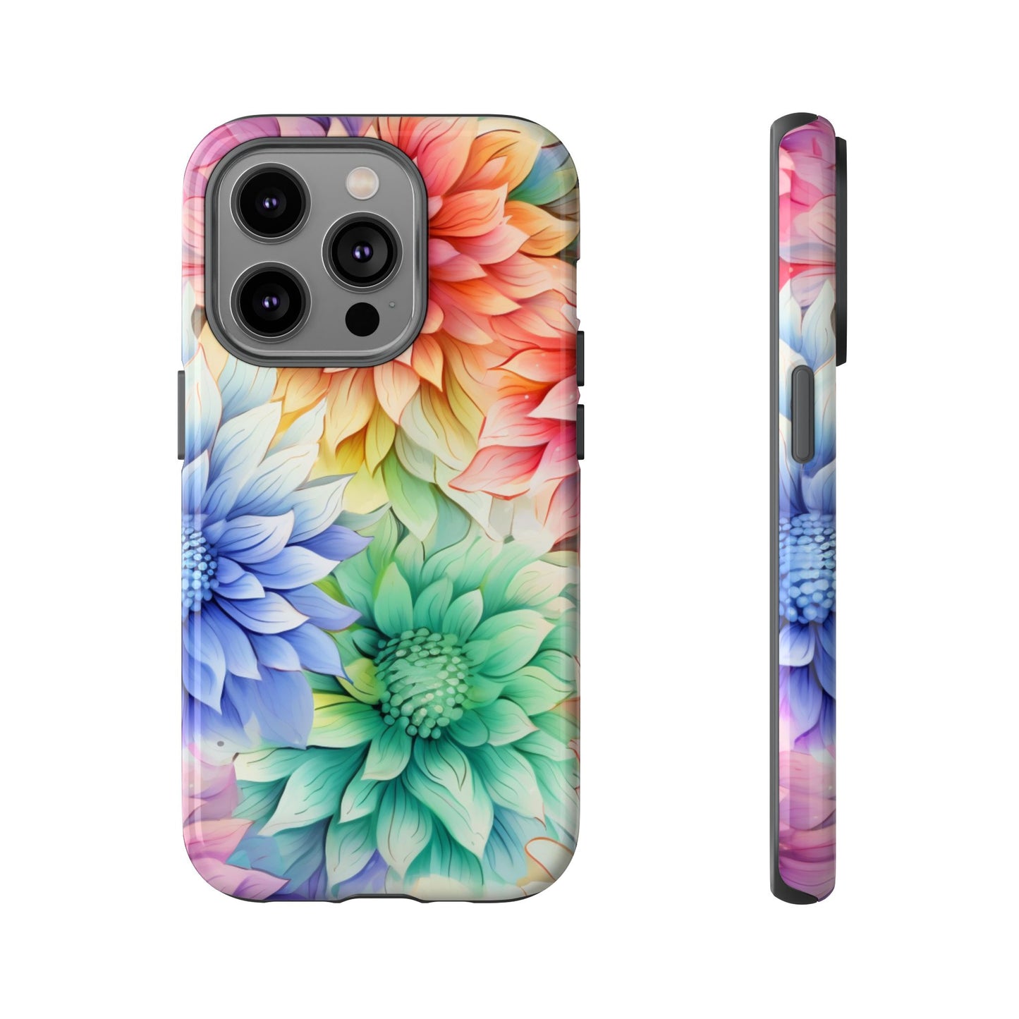 Rainbow Bloom Mandala Floral Mobile Case