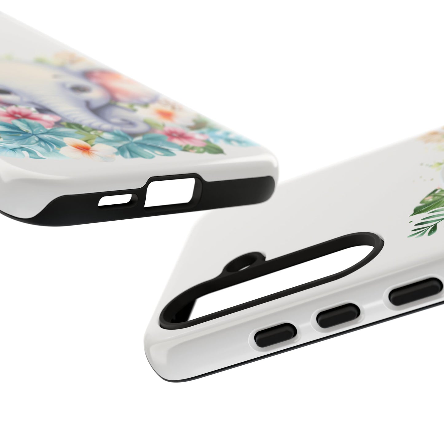 Adorable Baby Elephant Mobile Cover – Floral Fantasy Art