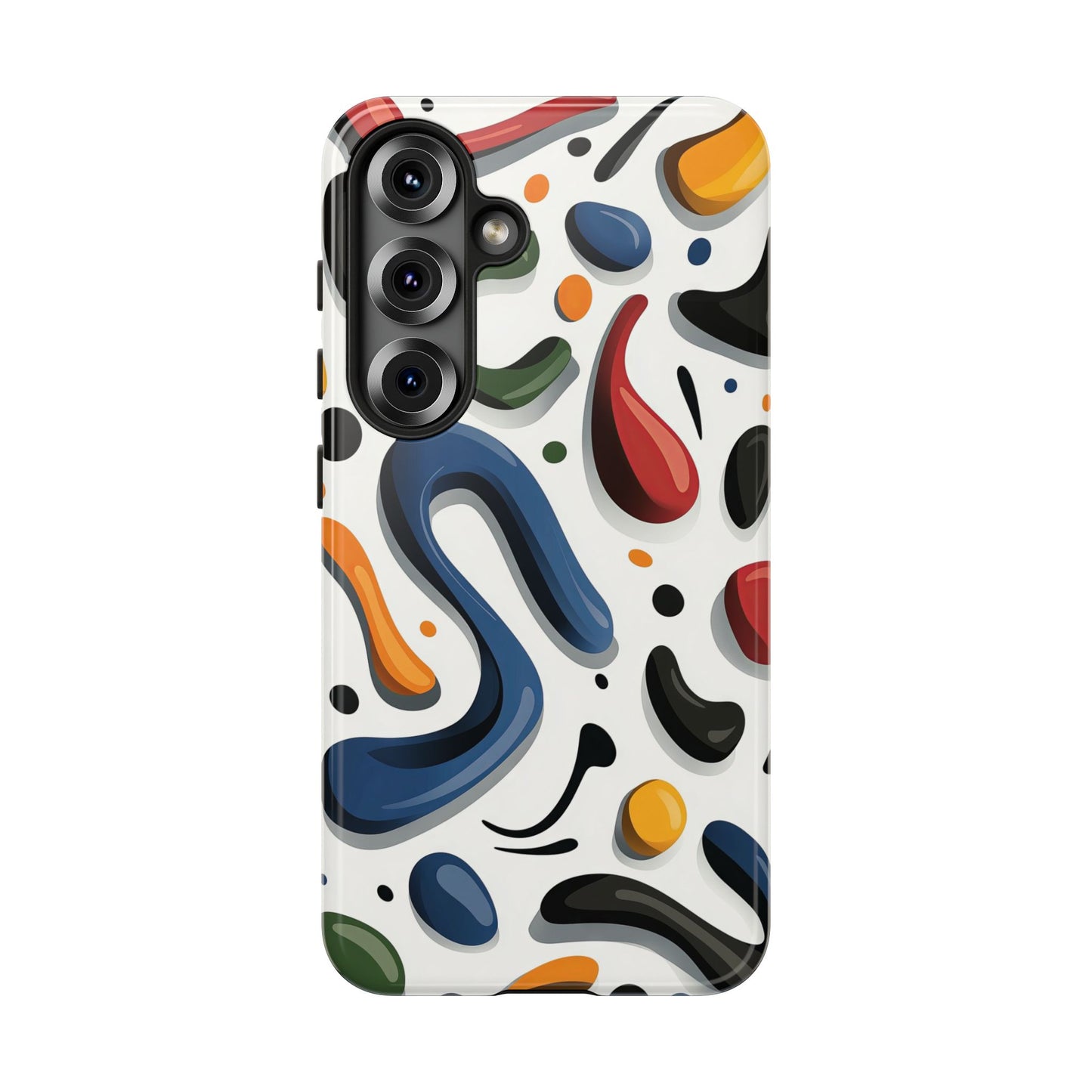 Color Cascade – Glossy Abstract Blob Case for iPhone, Pixel & Samsung