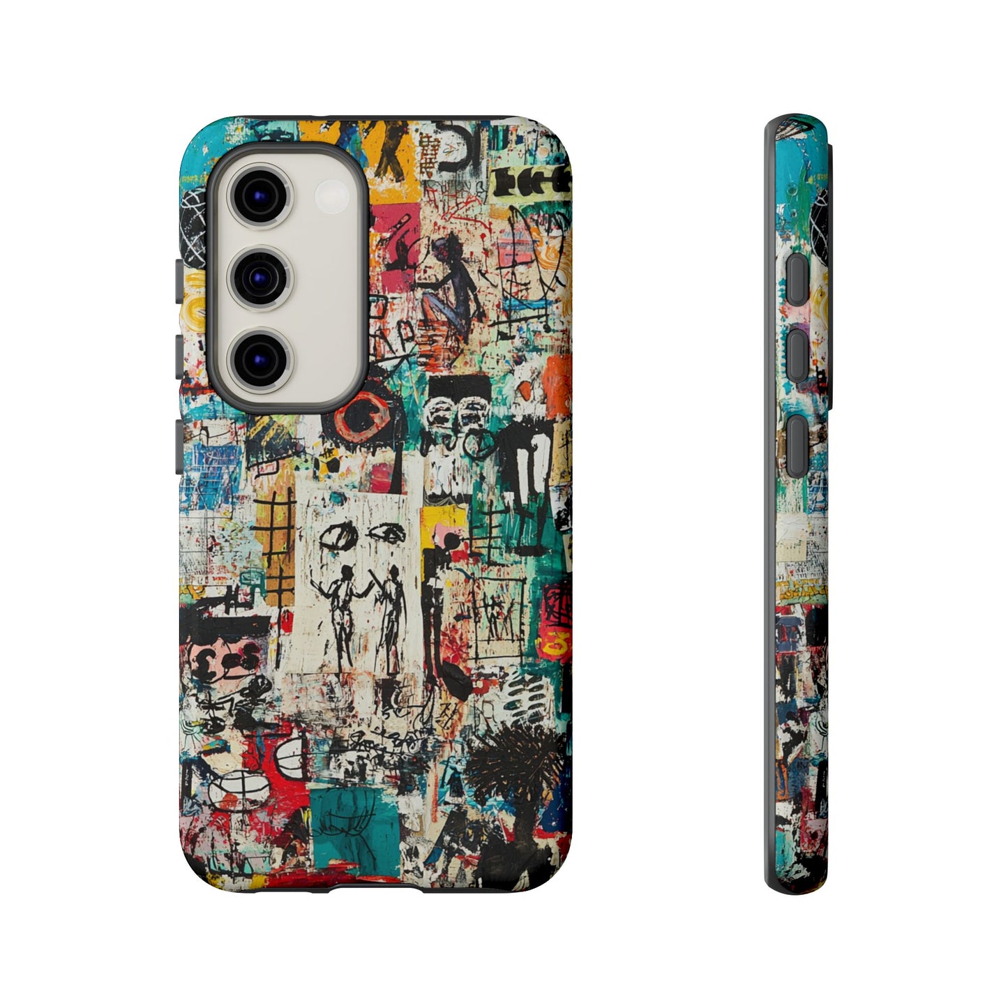 Basquiat Phone Cover – Artistic Modern Graffiti Style - iPhone, Samsung & Google Pixel Cover - Artistic Painting Case, Art Lover Gift