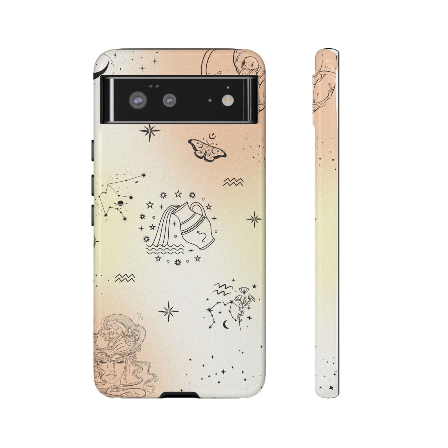 Aquarius Zodiac Sign Phone Case β Futuristic & Unique Design for iPhone, Samsung & Google Pixel