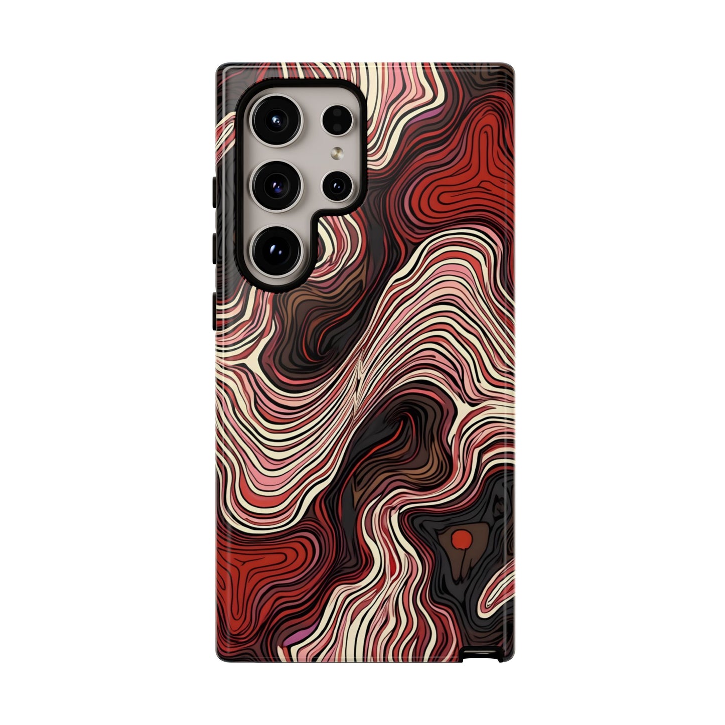 Abstract wavy illusion with swirling lines | Pattern Design