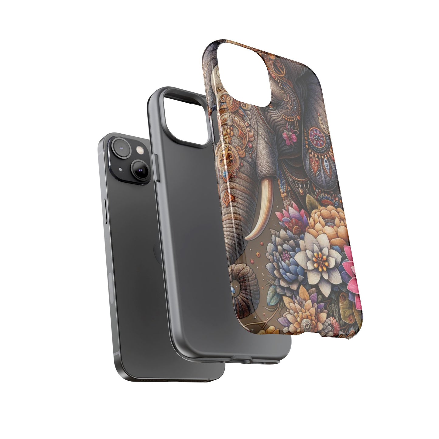 Royal Ornate Elephant Mobile Cover – Luxurious Bohemian Art