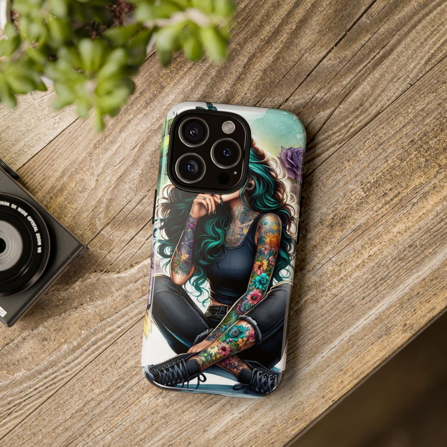 Urban Wildflower – Edgy Tattooed Beauty Mobile Cover