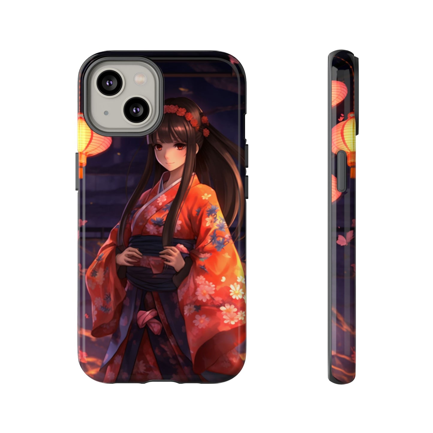 Anime Girl Phone Case - Cute Aesthetic Cover for iPhone, Samsung & Google Pixel, Girly Phone Case, Kawaii Phone Case, Anime Lover Gift