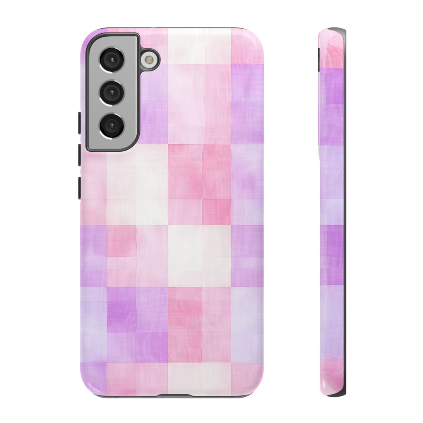 Kawaii Gingham Pastel Phone Case for iPhone, Samsung, Google Pixel