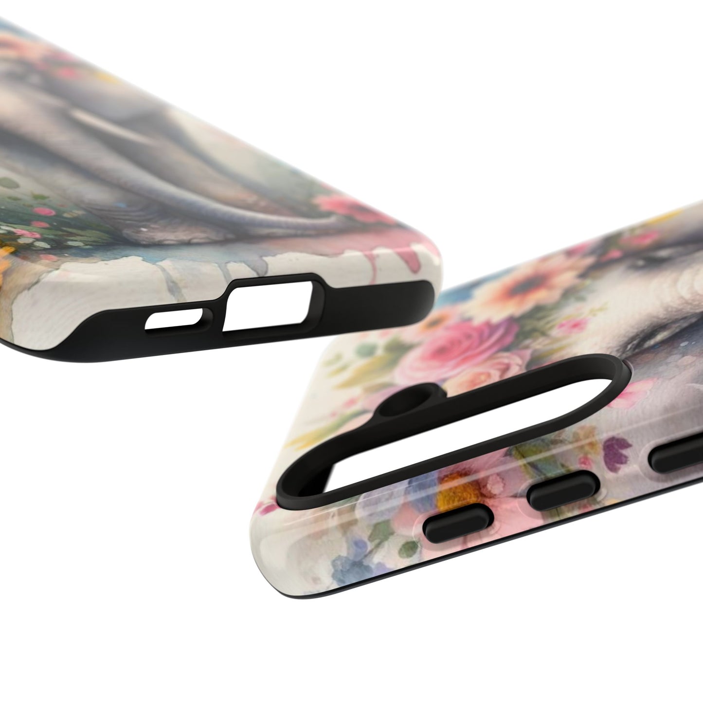Watercolor Floral Elephant Mobile Cover – Dreamy Artistic Design