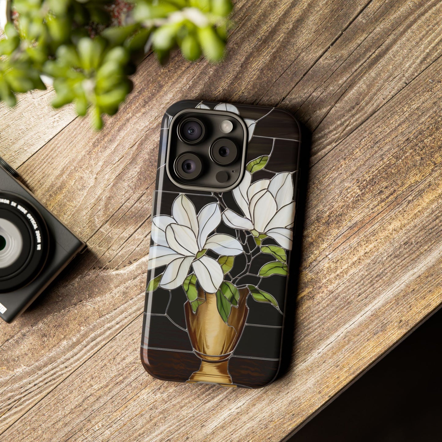 Stained Glass Floral Phone Case