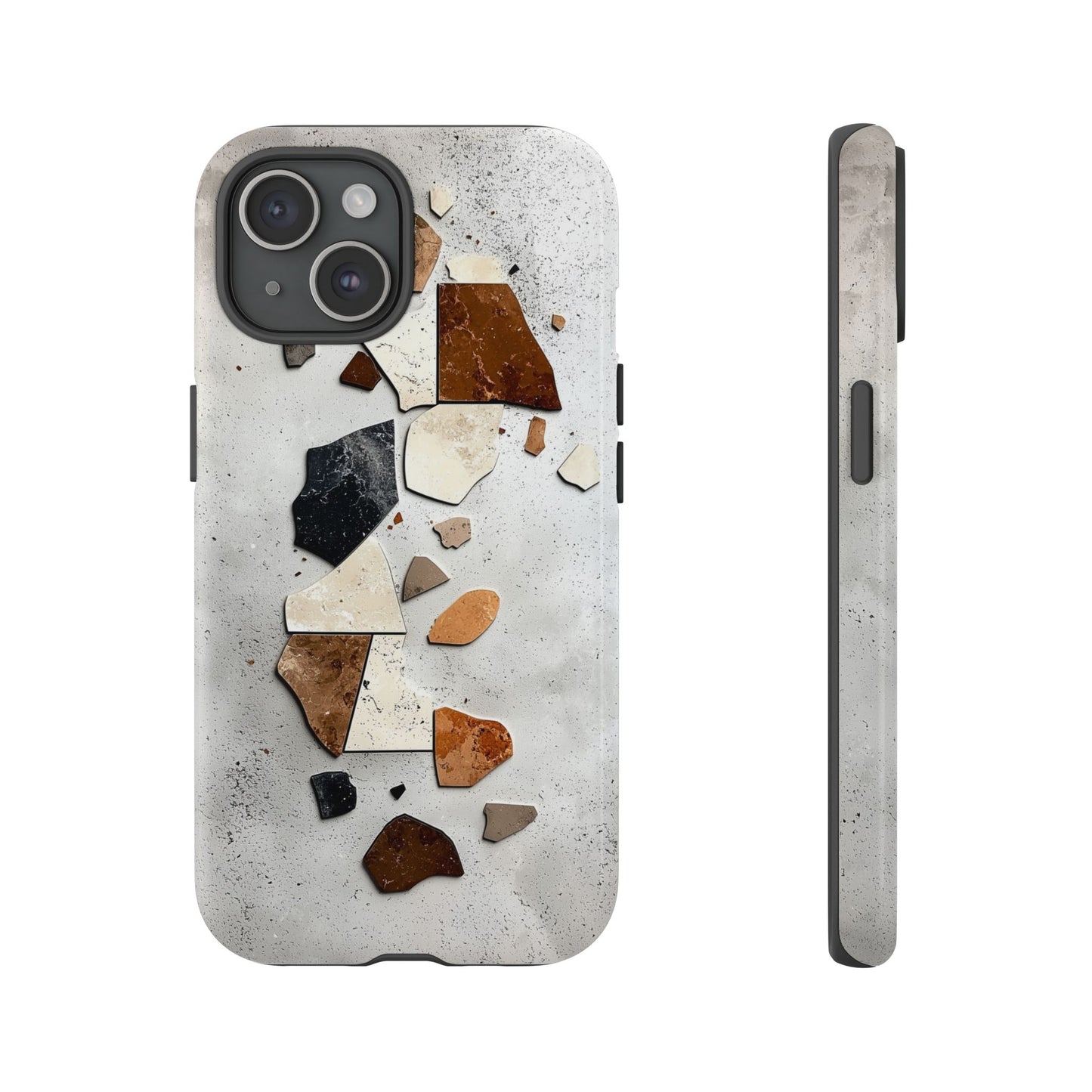 Modern Terrazzo Fragments Phone Case β Earthy & Minimalist for iPhone, google Pixel & Samsung