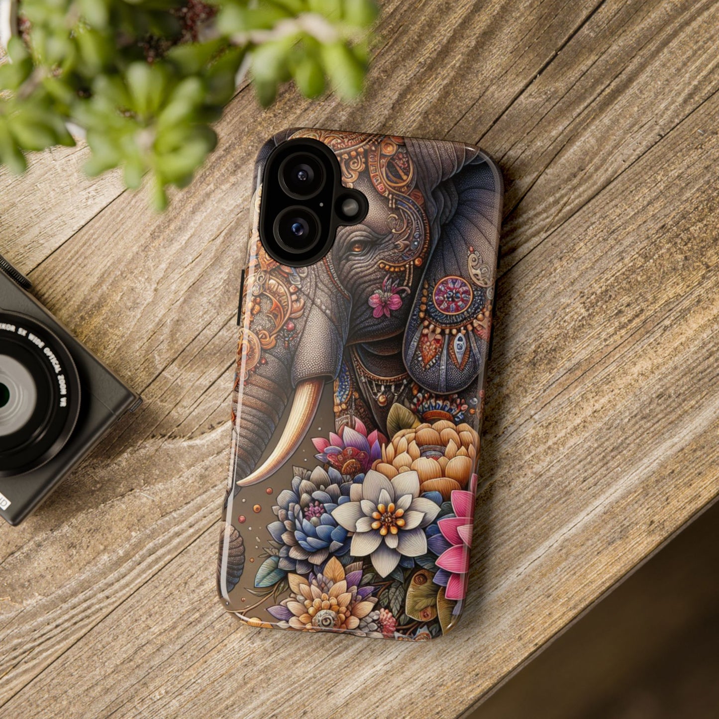 Royal Ornate Elephant Mobile Cover – Luxurious Bohemian Art