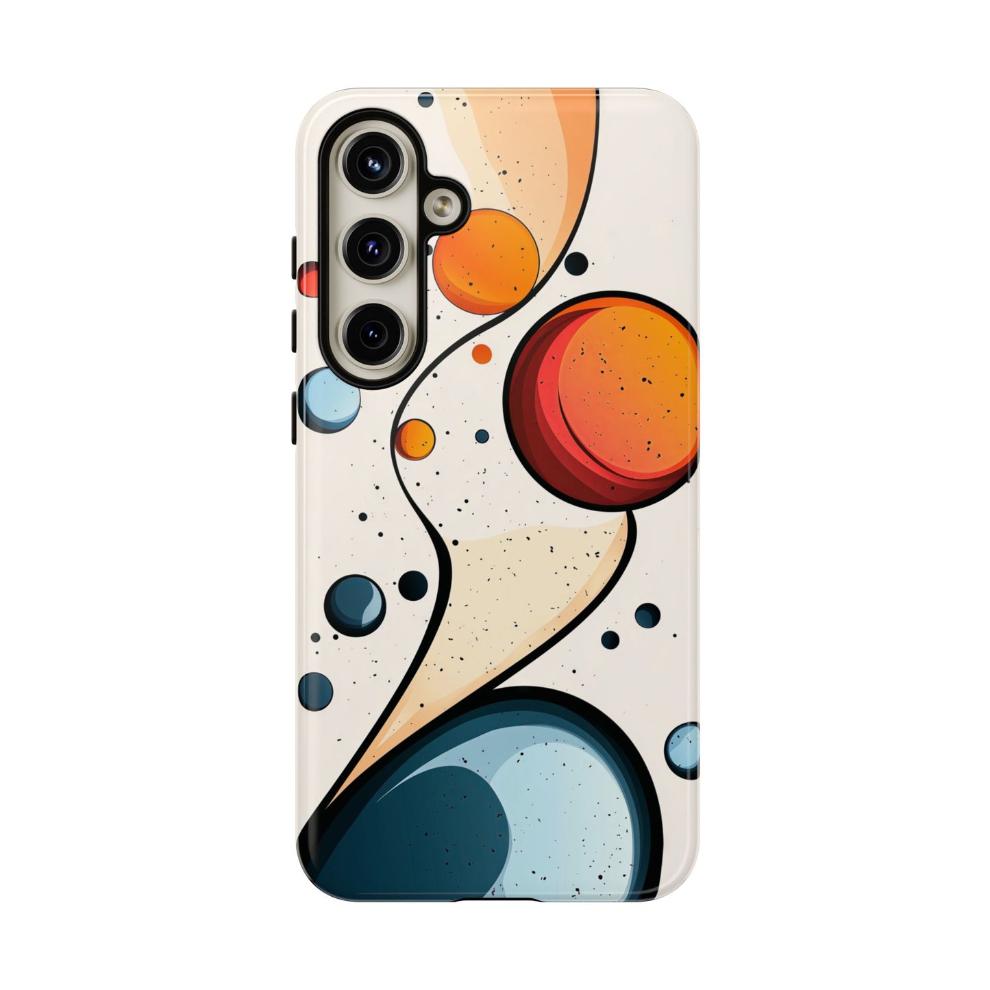 Solar Drift – Abstract Orbital Phone Case for iPhone, Samsung & Pixel