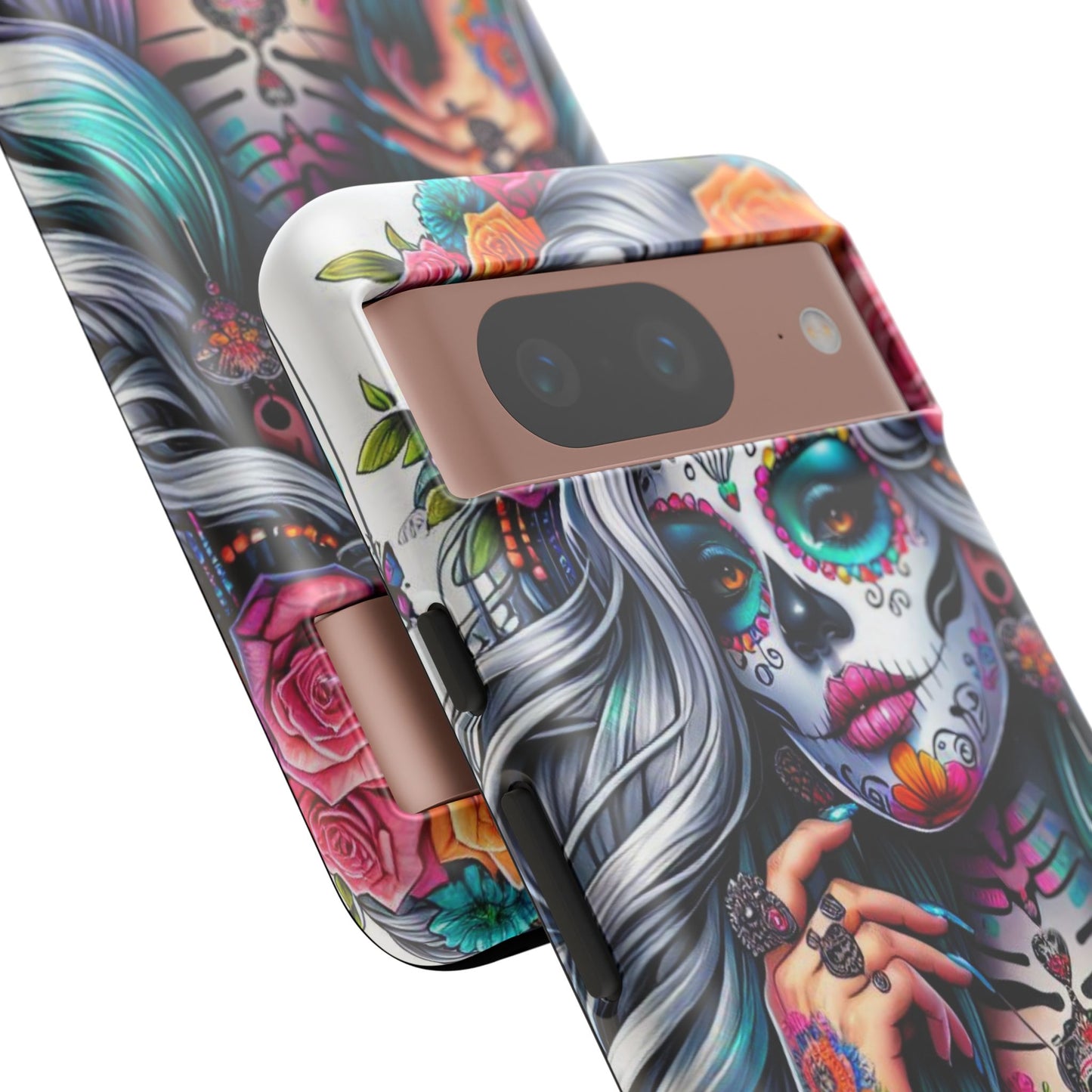 Sugar Skull Goddess – Día de los Muertos Floral Queen Mobile Cover