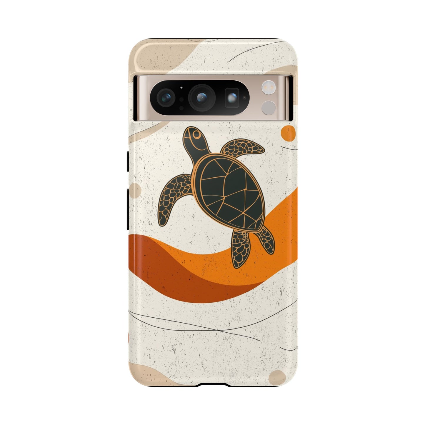 Flow of the Tide: Abstract Turtle Drift Phone Case for iPhone, Samsung & Pixel