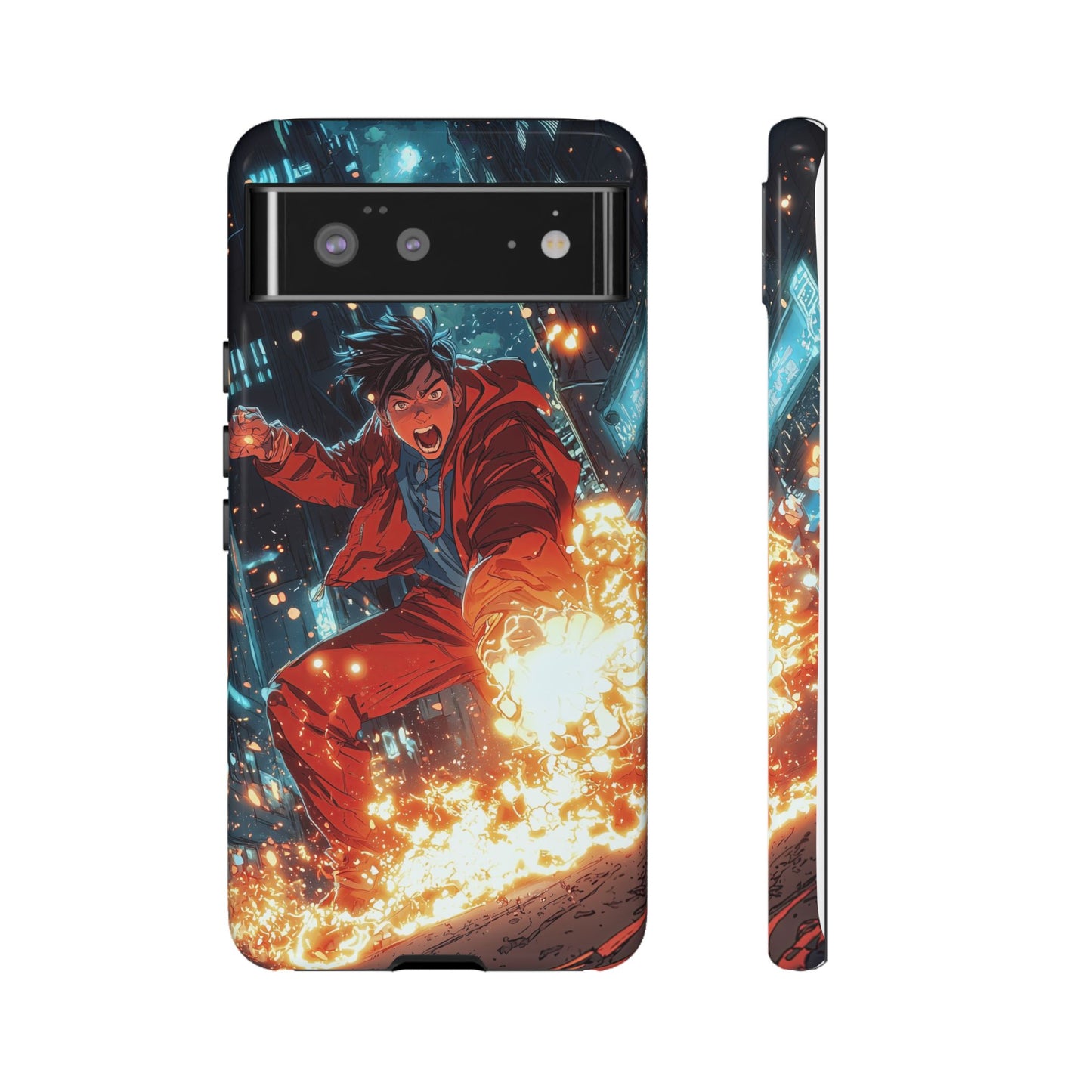 Urban Firestarter | Neon Blaze Hero Phone Case for iPhone, Samsung & Pixel