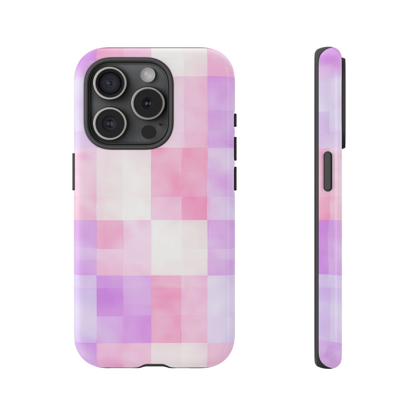 Kawaii Gingham Pastel Phone Case for iPhone, Samsung, Google Pixel