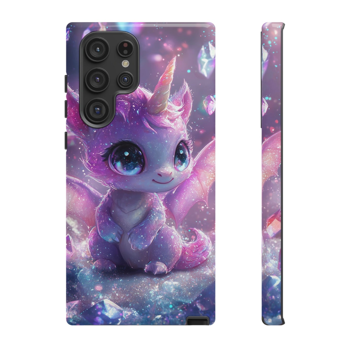 Mystic Crystal Unicorn-Dragon Phone Case for iPhone, Samsung, Google Pixel