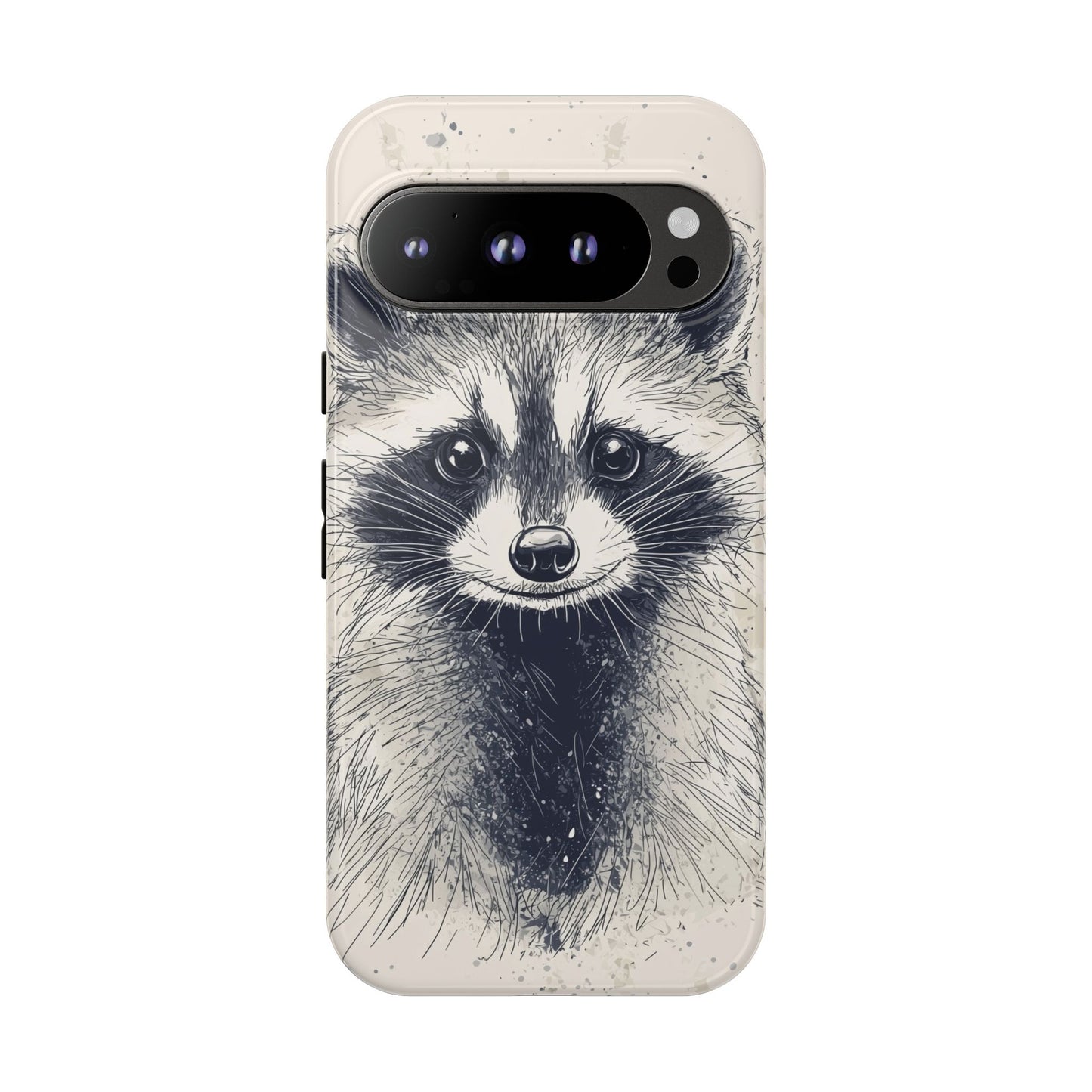 Midnight Mischief: Raccoon Portrait Phone Case for iPhone, Samsung & Pixel