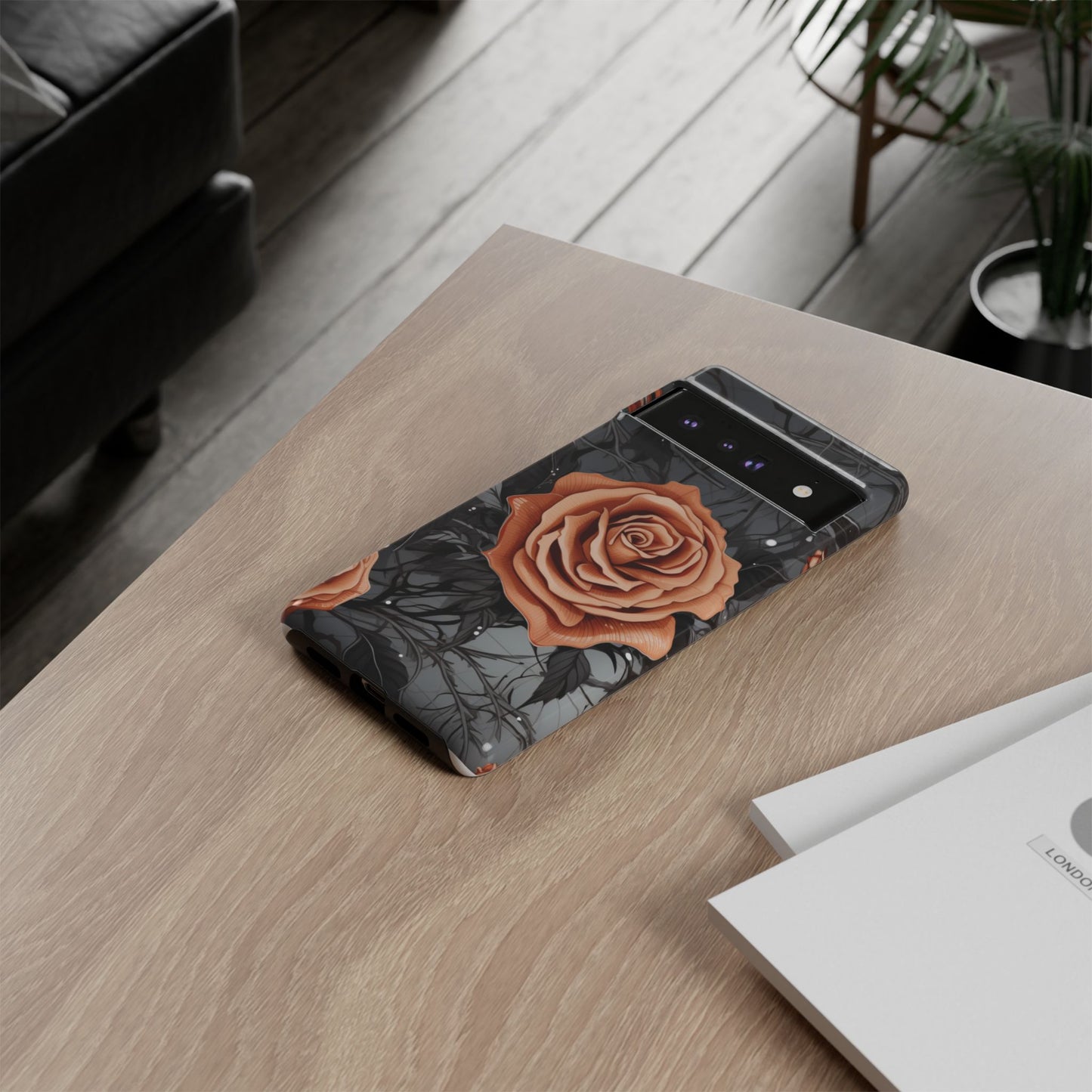 Mystic Noir Rose Mobile Case