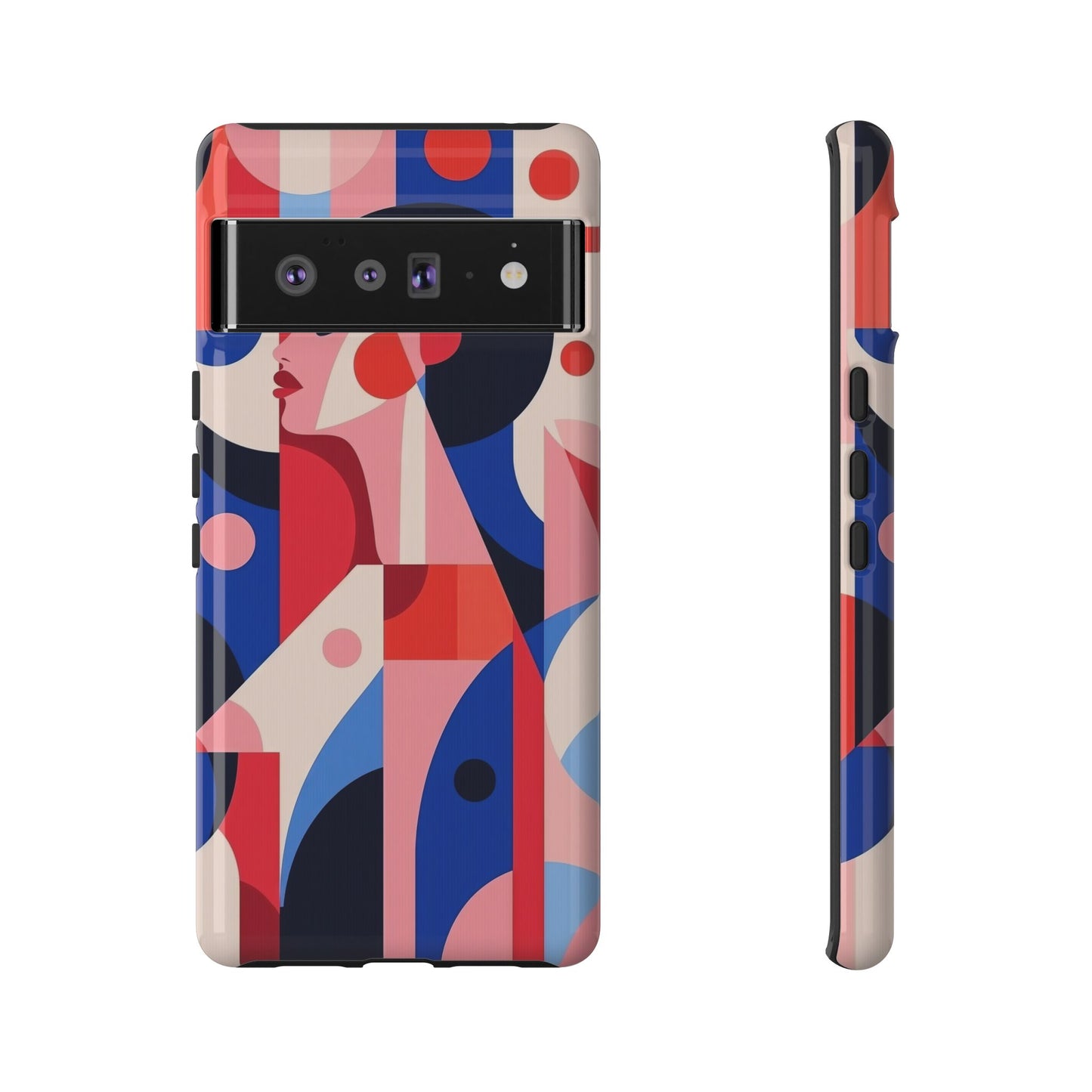 Modern Muse – Bold Abstract Portrait Phone Case for iPhone, Samsung & Pixel