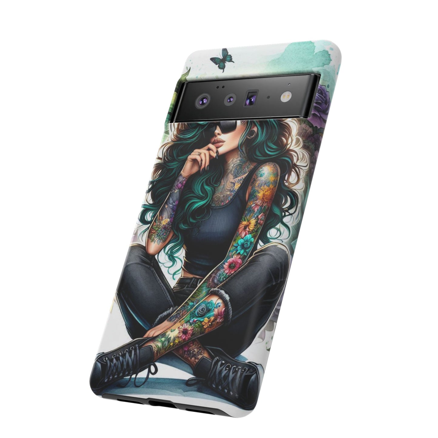 Urban Wildflower – Edgy Tattooed Beauty Mobile Cover