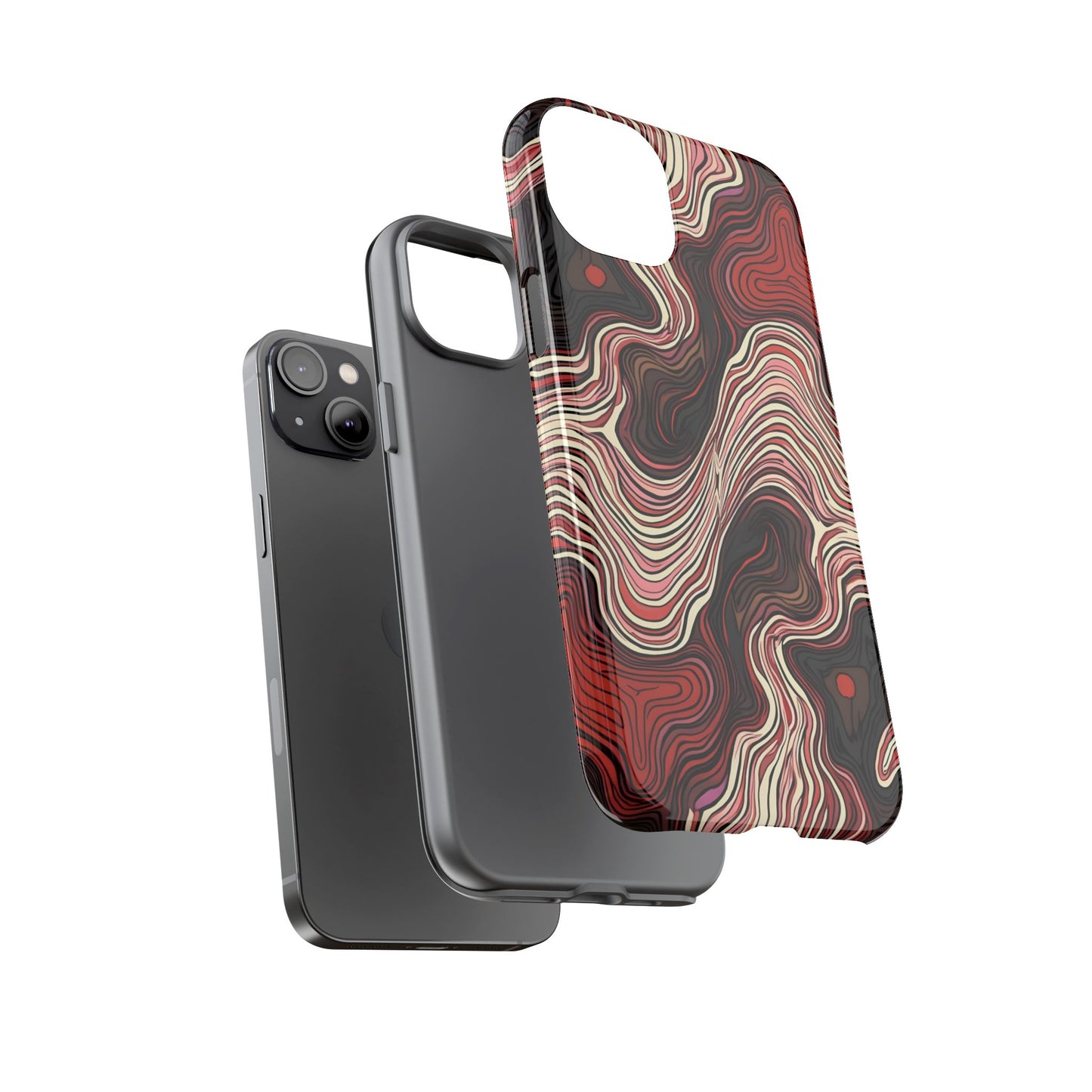 Abstract wavy illusion with swirling lines | Pattern Design