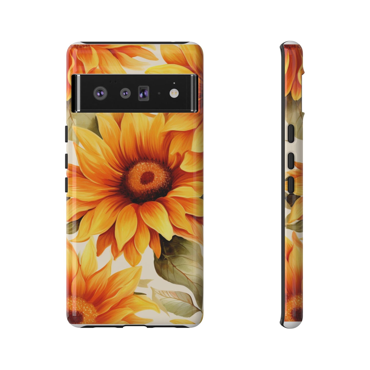 Golden Sunflower Glow Mobile Case – Radiant & Elegant