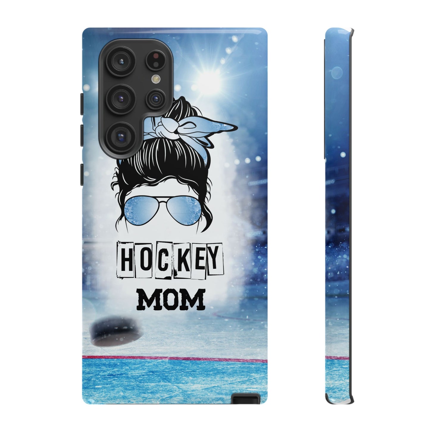 Hockey Mama Phone Case - Protective & Stylish Cover for iPhone, Samsung & Google Pixel, Messy Bun Phone Case, Gift for Game Lover