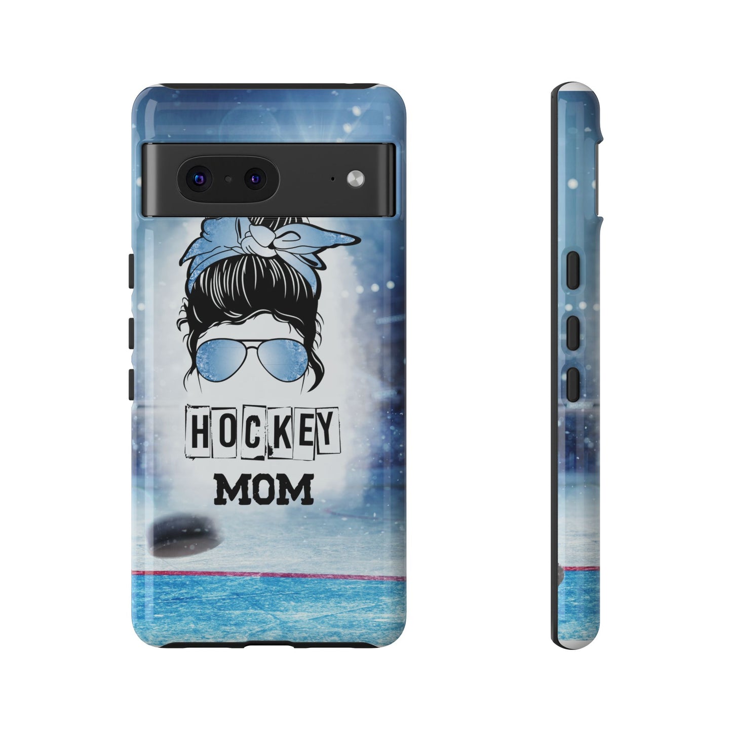 Hockey Mama Phone Case - Protective & Stylish Cover for iPhone, Samsung & Google Pixel, Messy Bun Phone Case, Gift for Game Lover