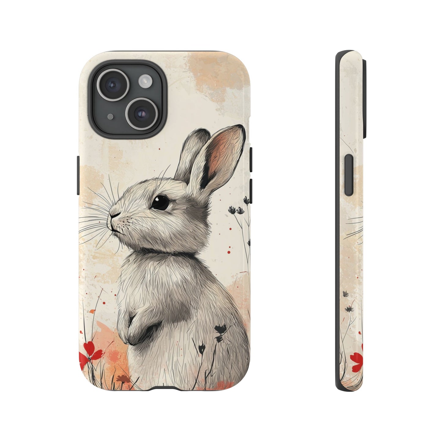 Curious Meadow: Gentle Rabbit Phone Case for iPhone, Samsung & Pixel