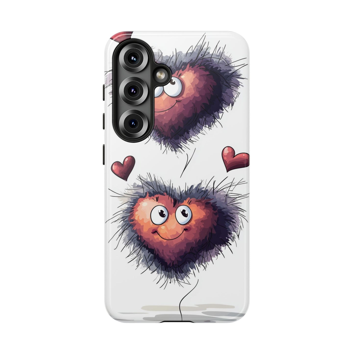 Fuzzy Love Hearts - Cute Anime Phone Case for iPhone, Samsung, Google Pixel