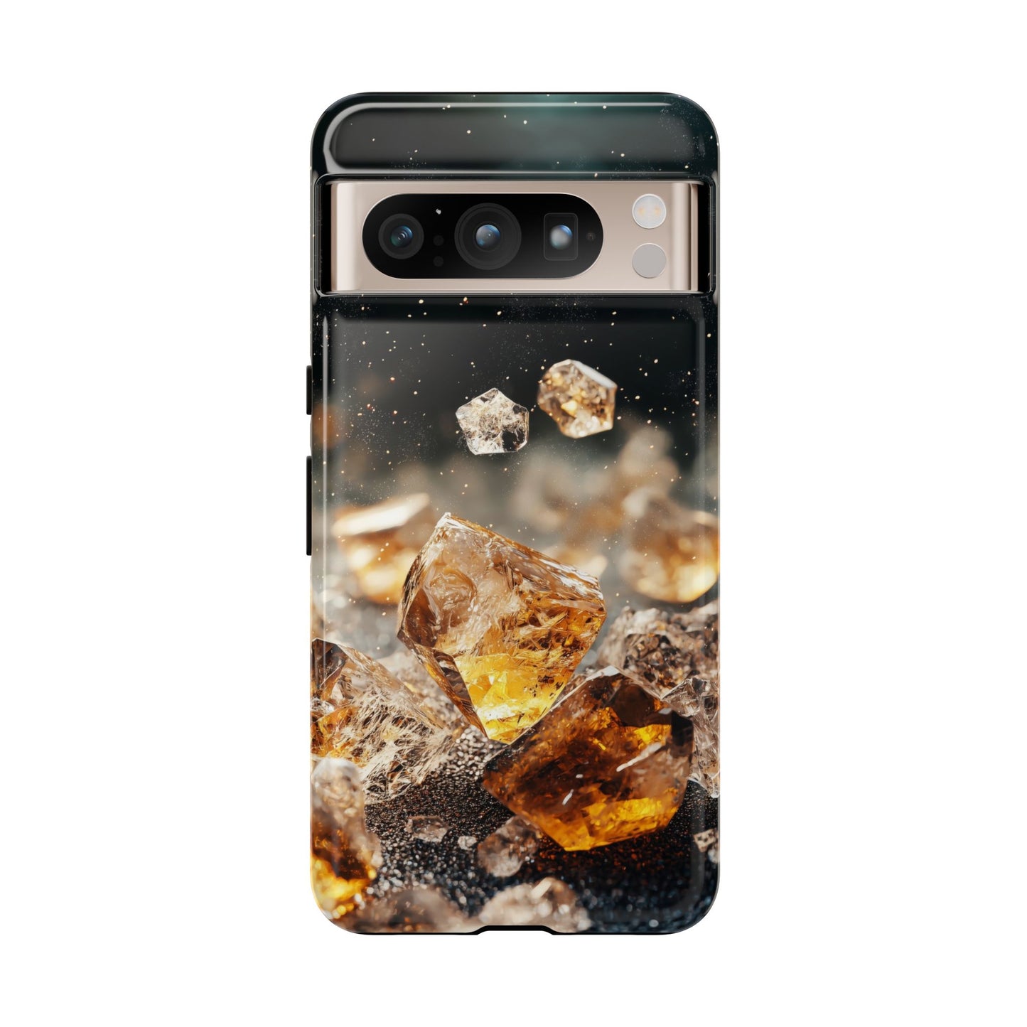 Golden Ember Crystal Phone Case for iPhone, Samsung & Google Pixel