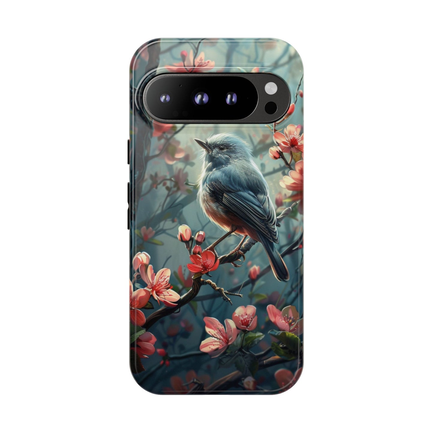 Floral Bird Phone Case β Elegant Nature-Inspired Design for iPhone, Samsung & Google Pixel