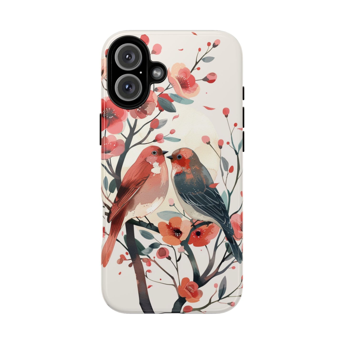 Floral Birds Phone Case β Elegant Nature-Inspired Design for iPhone, Samsung & Google Pixel