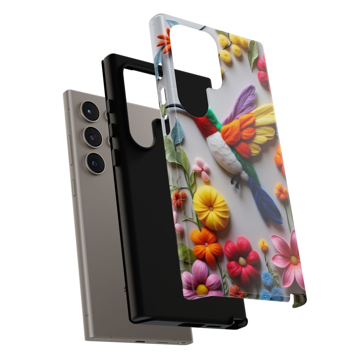 Elegant Hummingbird with Floral Mosaic Design | Nature's Artistic Vibes | Pixel 8 pro