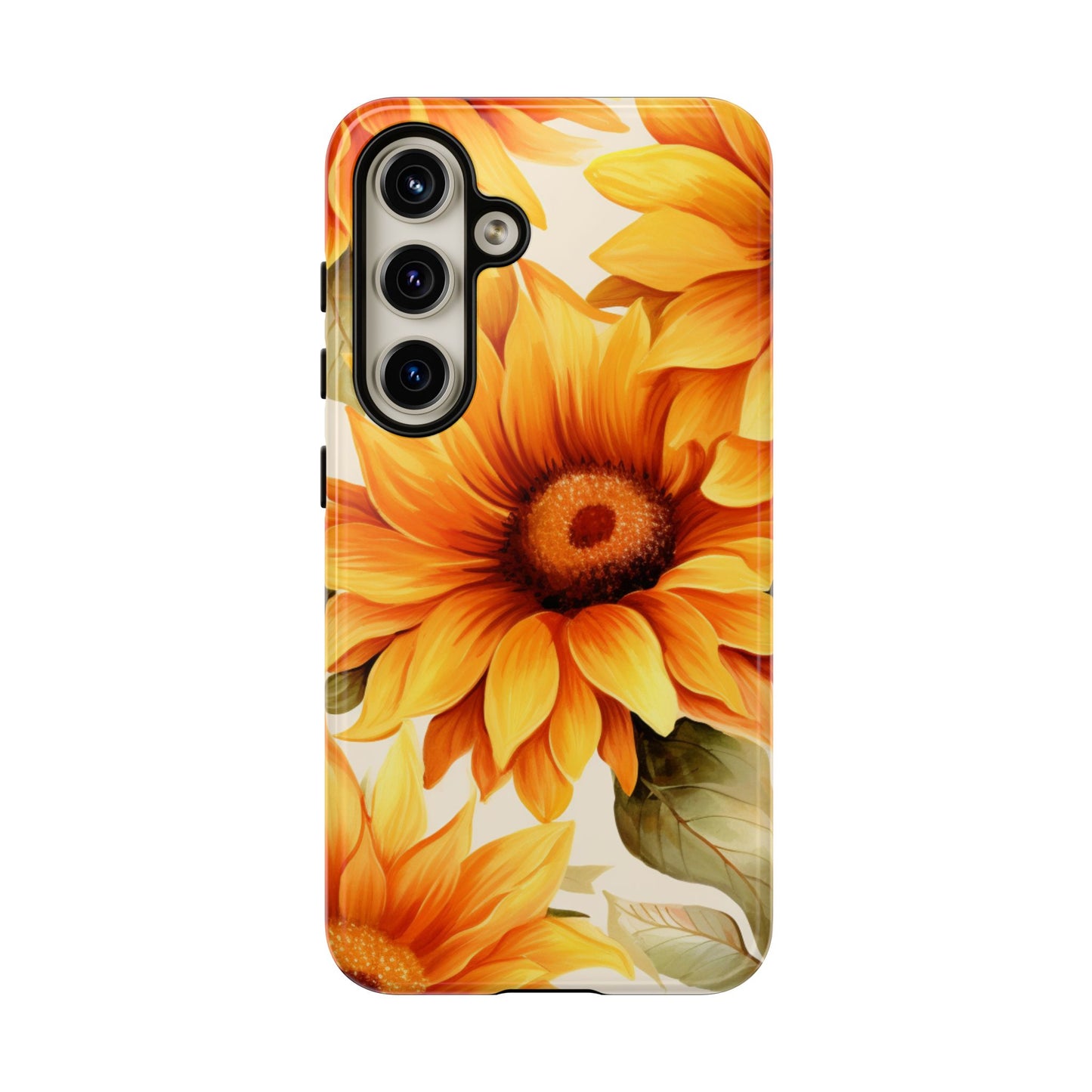Golden Sunflower Glow Mobile Case – Radiant & Elegant