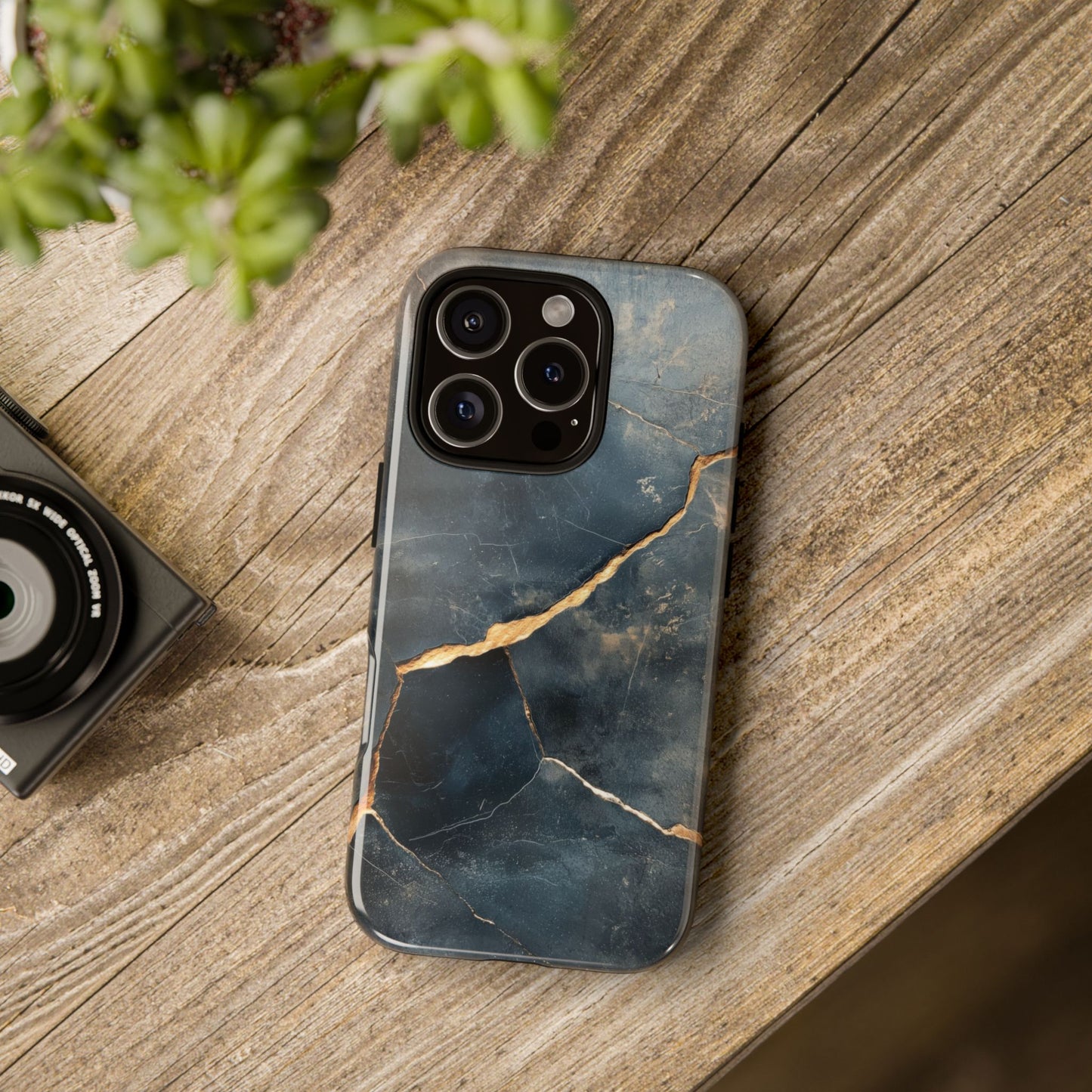 Cracked Marble Stone Phone Case for iPhone, Samsung & Google Pixel