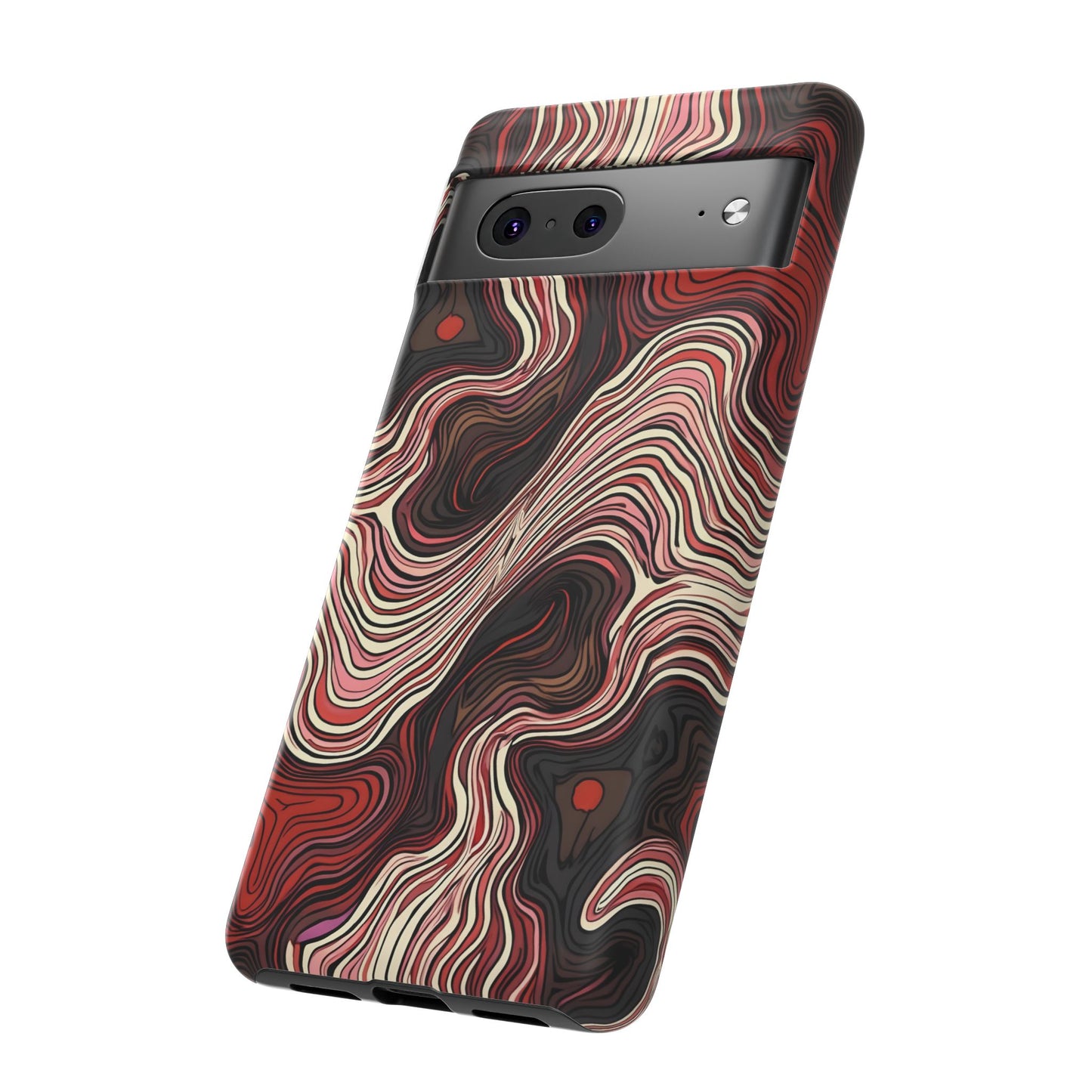 Abstract wavy illusion with swirling lines | Pattern Design