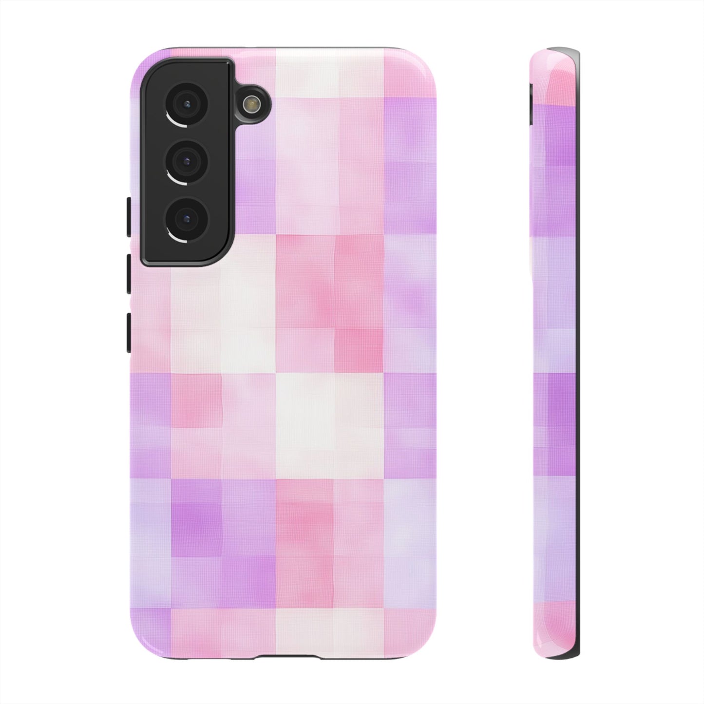 Kawaii Gingham Pastel Phone Case for iPhone, Samsung, Google Pixel