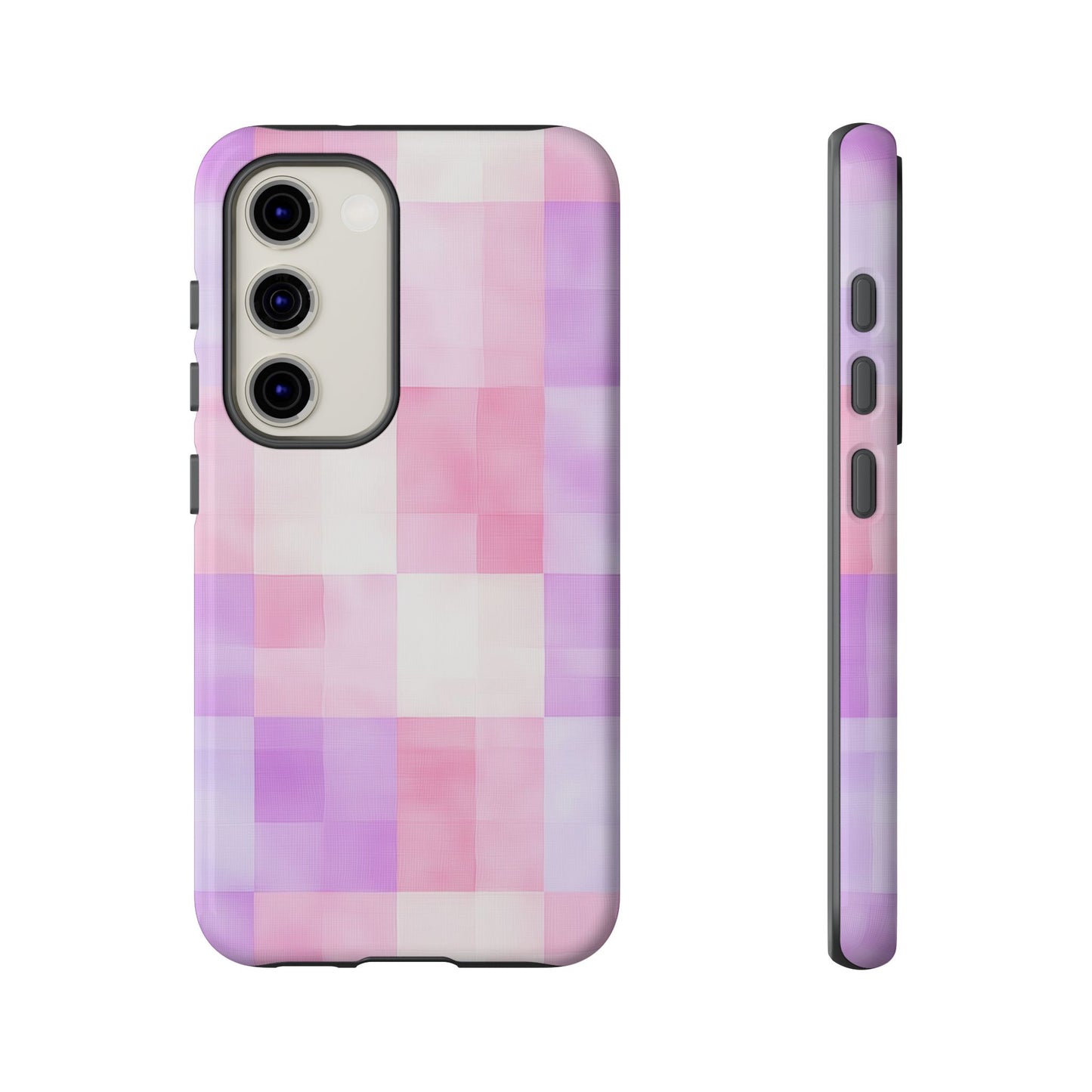 Kawaii Gingham Pastel Phone Case for iPhone, Samsung, Google Pixel