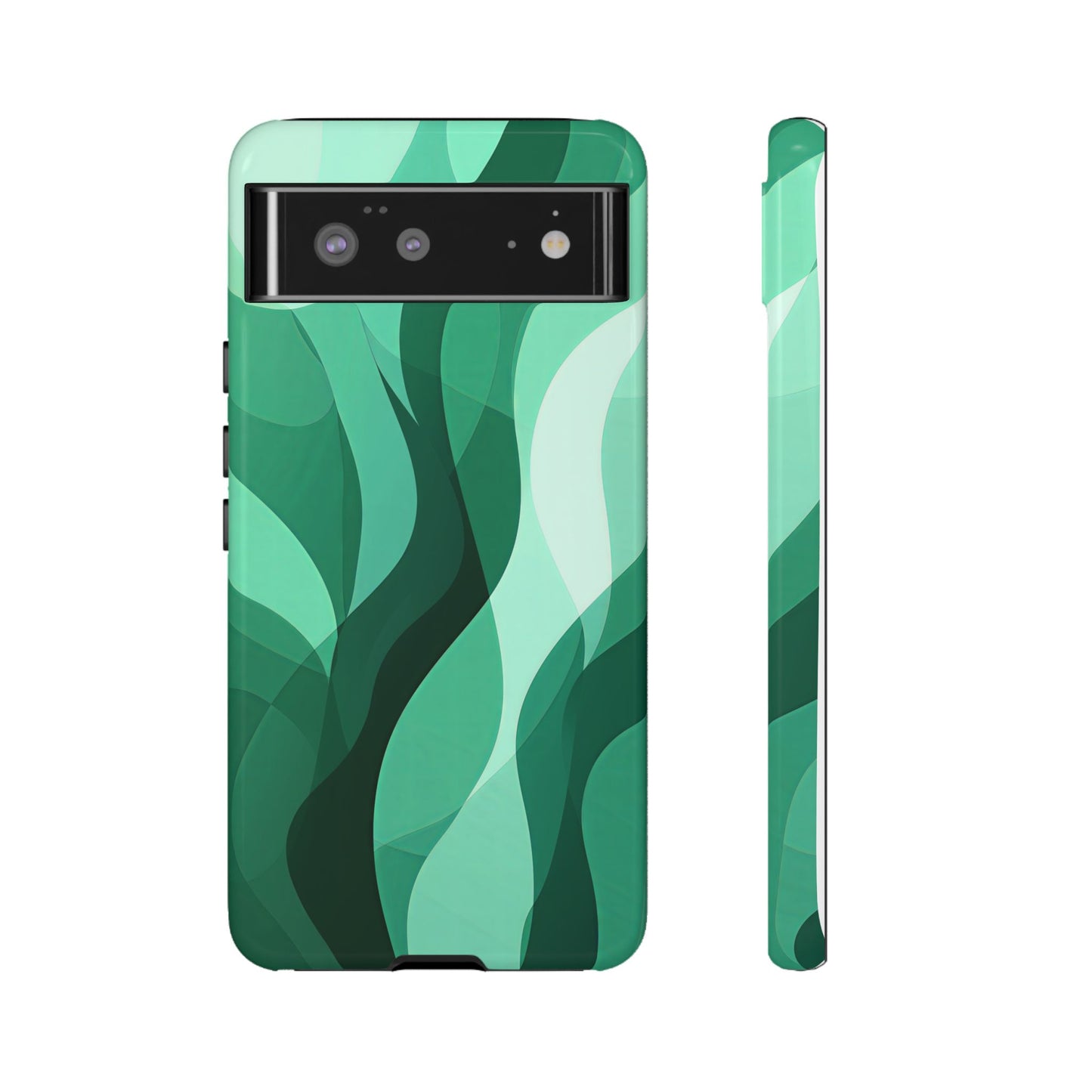 Verdant Flow – Abstract Nature-Inspired Phone Case for iPhone, Samsung & Pixel