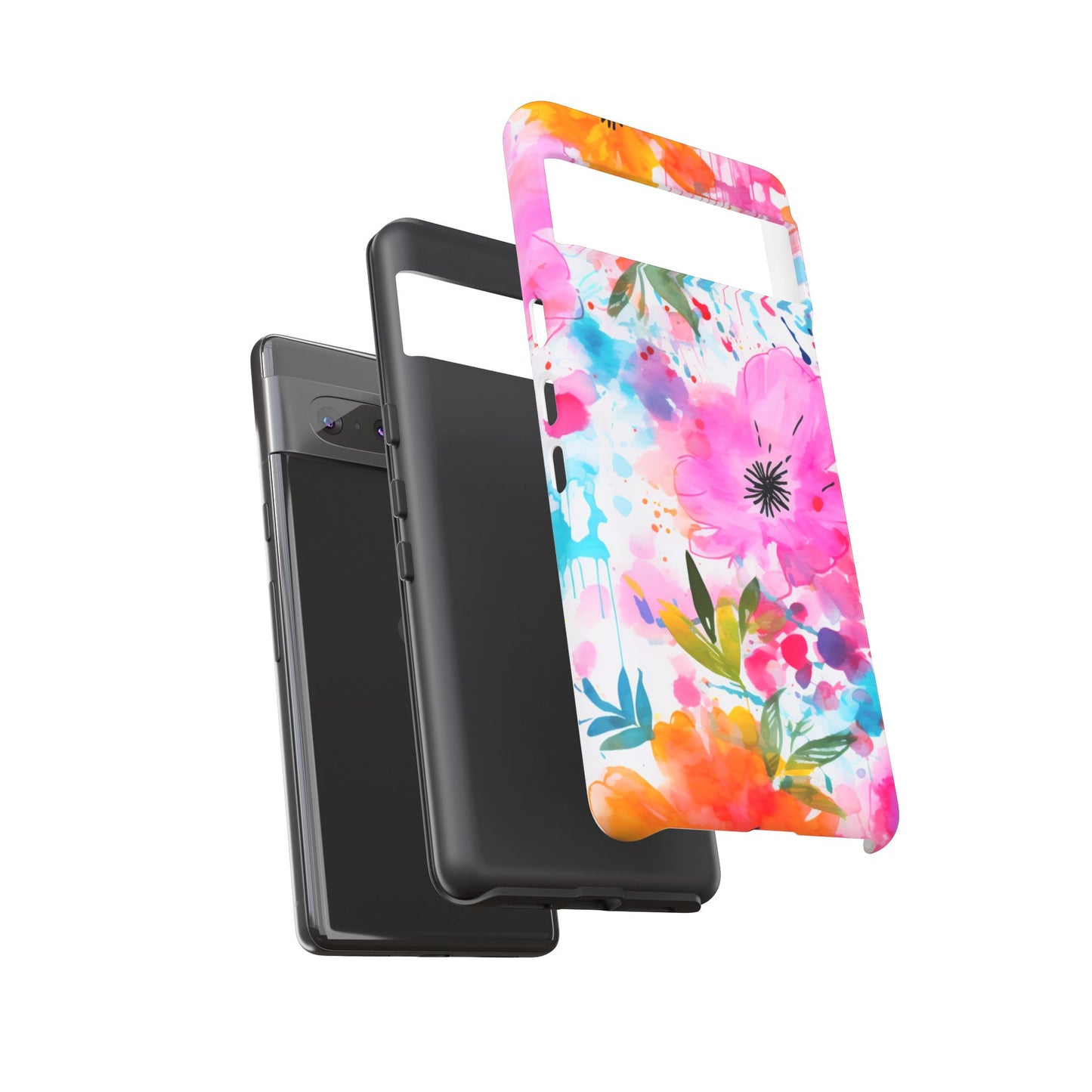 Vibrant Watercolor Floral Phone Case – Artistic & Colorful Design