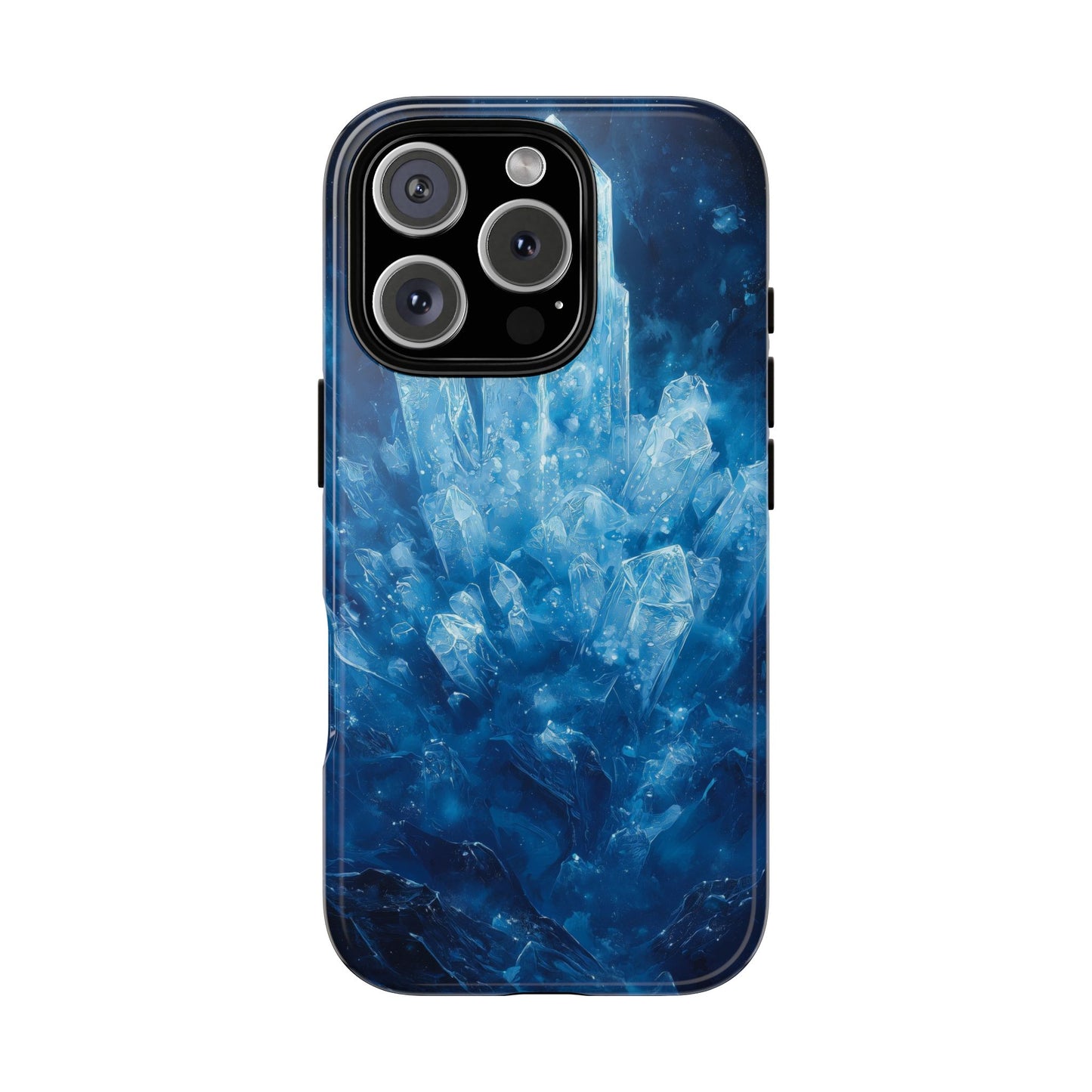 Cosmic Ice Crystal Matching Couple Phone Case – A Dazzling Duo for iPhone, Samsung & Google Pixel
