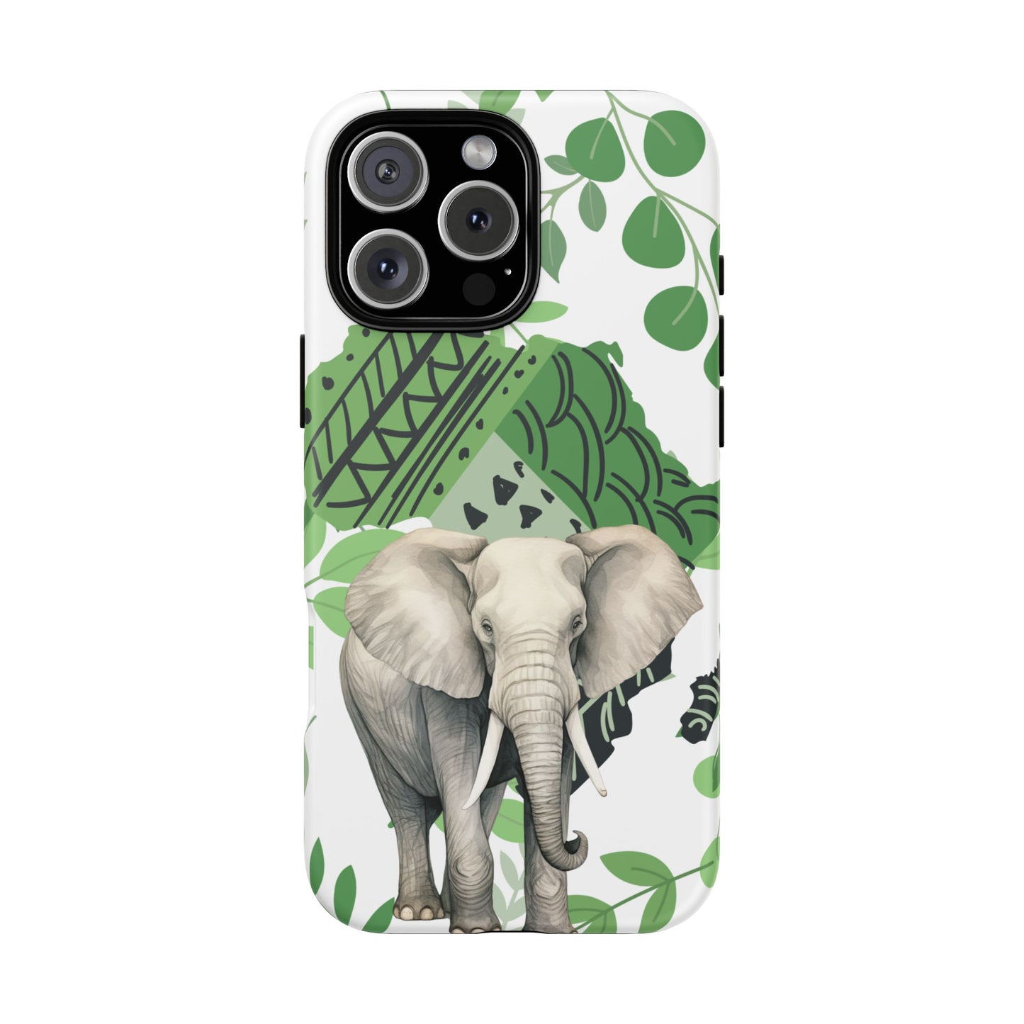 Tropical Elephant Mobile Cover – Nature-Inspired Boho Art
