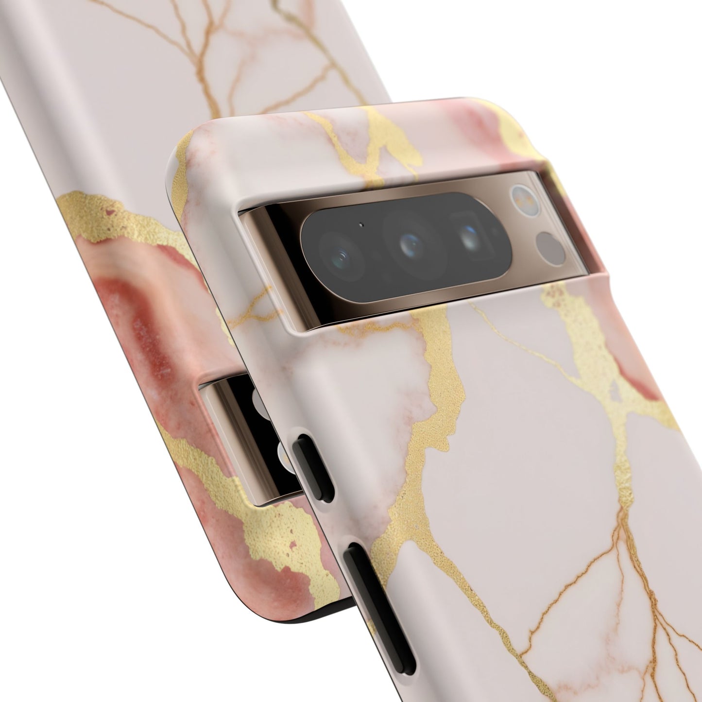 Beautiful Pink Minimal Marble Case Design