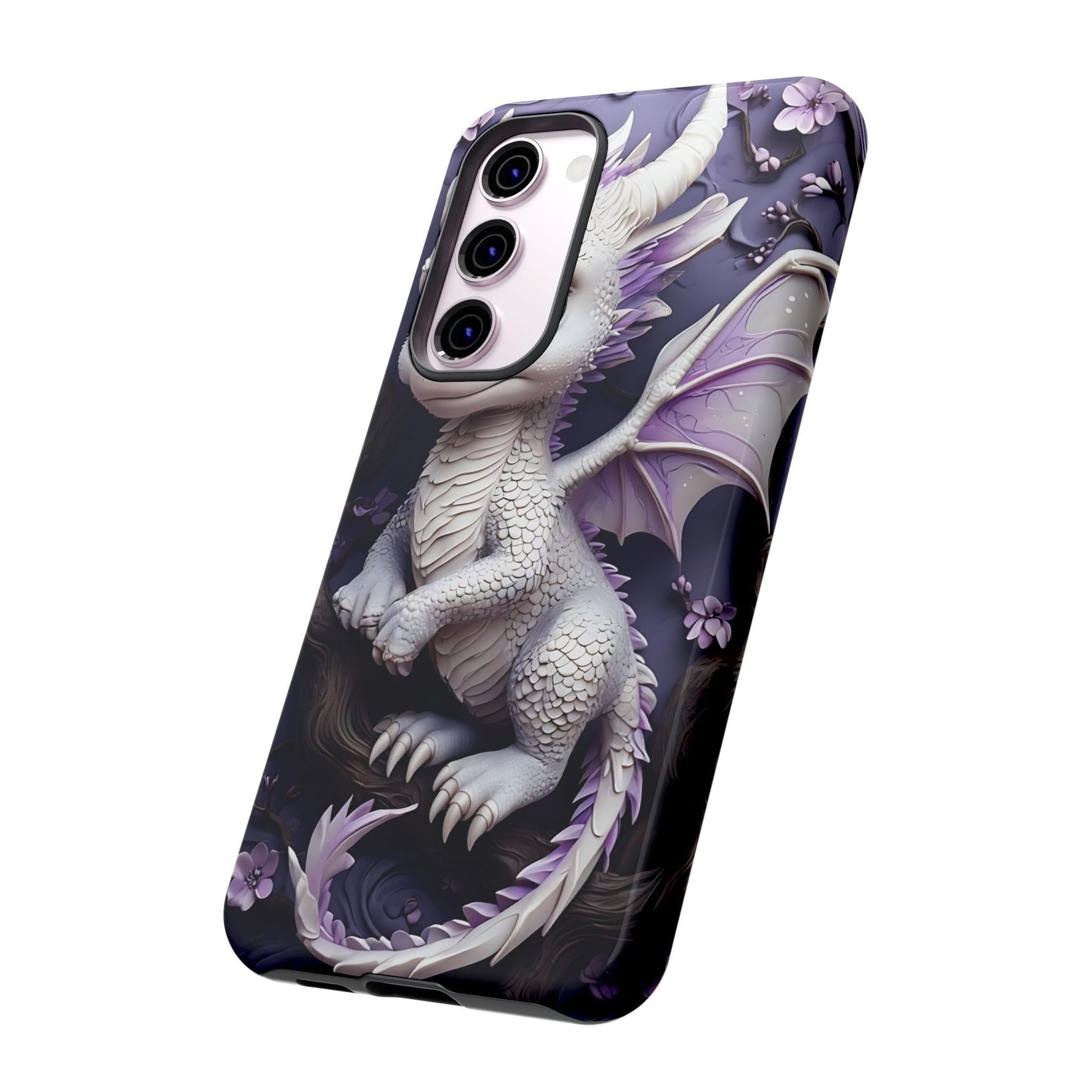 Charming Young Dragon on a Branch Phone Case Design