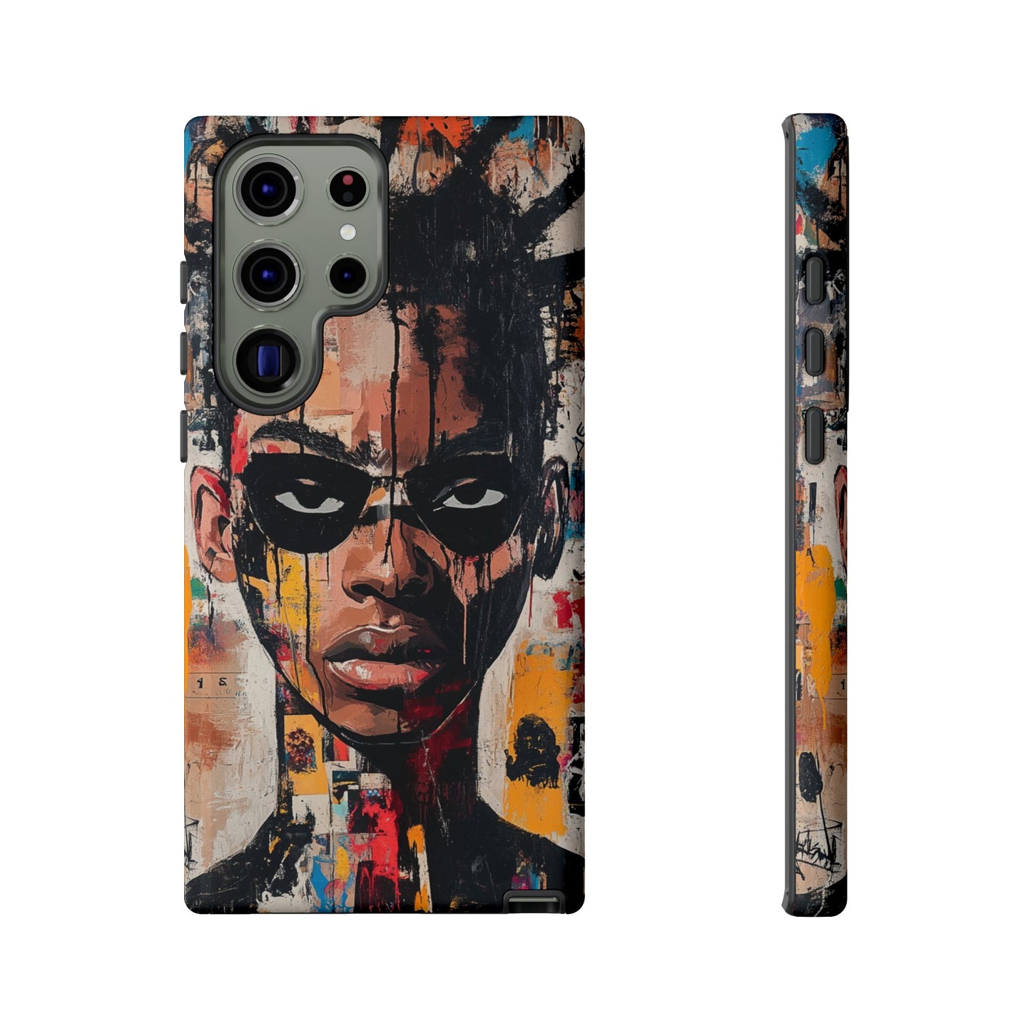 Abstract Graffiti Phone Case – Basquiat Art Inspired - iPhone, Samsung & Google Pixel Cover - Artistic Painting Case, Art Lover Gift
