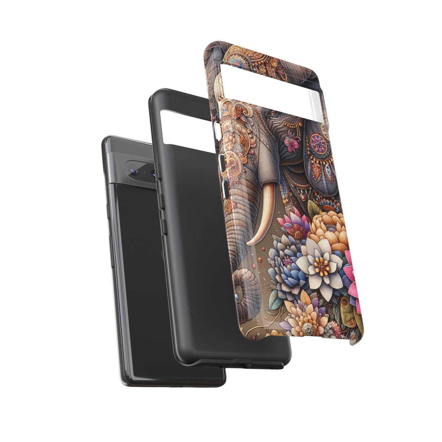 Royal Ornate Elephant Mobile Cover – Luxurious Bohemian Art